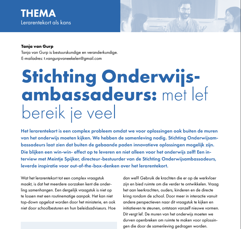 Artikel De Nieuwe Meso maart 2024